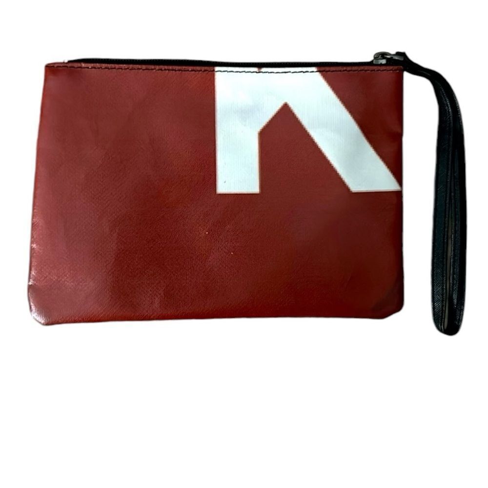RAREFORM CLARKE CLUTCH ACCESSORY POUCH RE-PURPOSED RECYCLED BILLBOARDS